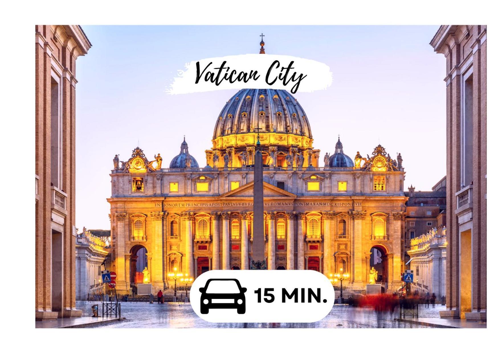 15 Min From The Vatican Wi-Fi And Garden Buitenkant foto