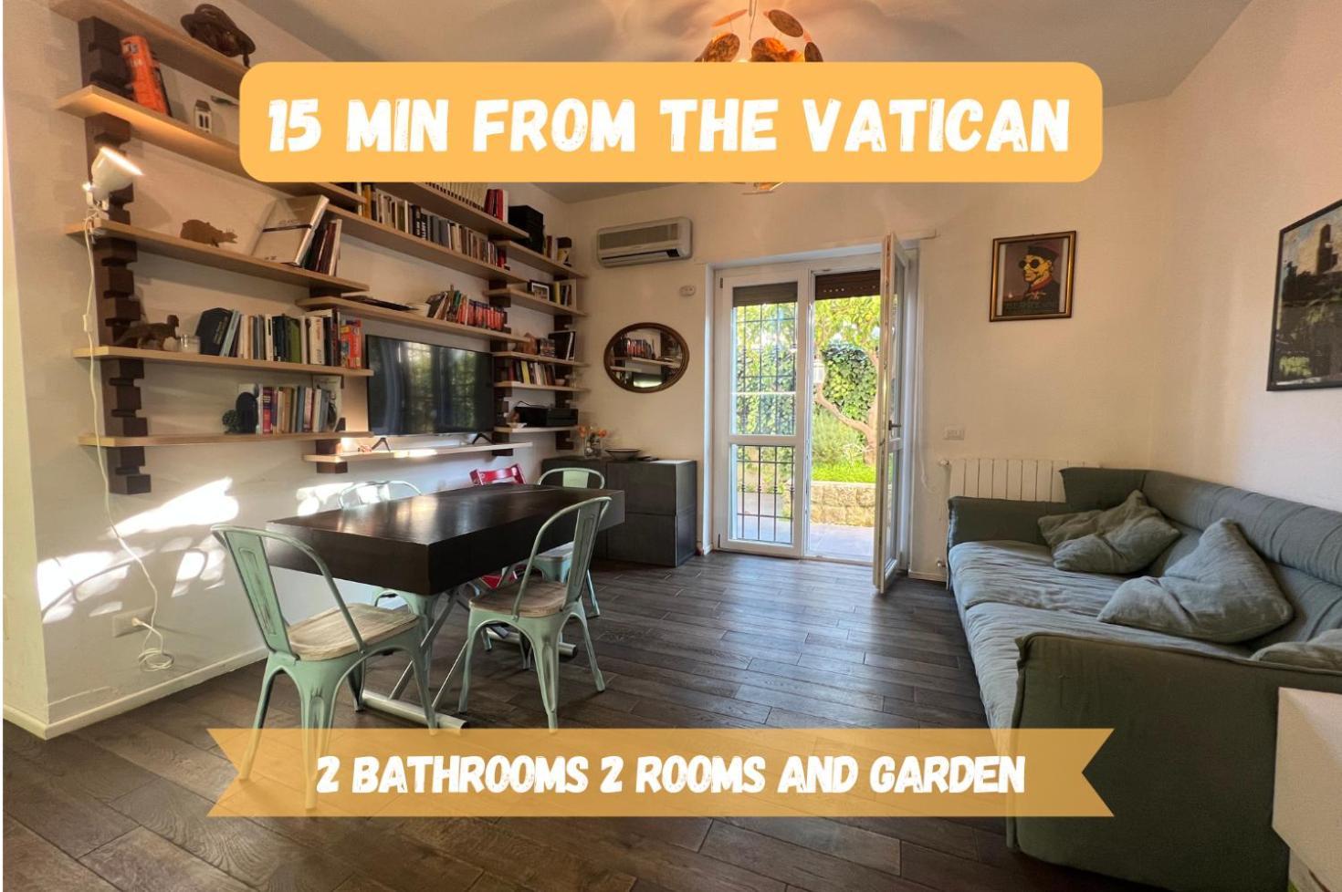 15 Min From The Vatican Wi-Fi And Garden Buitenkant foto